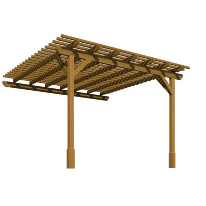 Wooden Lean to Pergola Kit