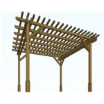 Wooden Garden Pergola - The Marlow