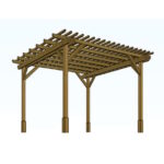 Wooden Garden Pergola - The Marlow 2